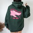 Please Don't Fall For Me Rn Pct Cna Nurse Valentine Costume Women Oversized Hoodie Back Print Forest