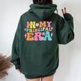 In My Principal Era Groovy Back To School Teacher Life Women Oversized Hoodie Back Print Forest