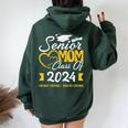 Proud Senior Mom Class Of 2024 I'm Not Crying You're Crying Women Oversized Hoodie Back Print Forest