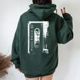 Punk Rock 80'S Concert Mixtape Vintage Women Oversized Hoodie Back Print Forest