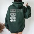 Retro 26 Years Old 26 Birthday For Women Women Oversized Hoodie Back Print Forest