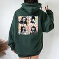 Retro 90’S Mom Vibes Mom Life Mother's Day Women Oversized Hoodie Back Print Forest