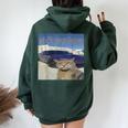 Rule 1 Always Boss Up Cat Meme For Women Women Oversized Hoodie Back Print Forest