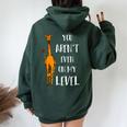 Safari Africa Zoo Animal Giraffe Women Oversized Hoodie Back Print Forest