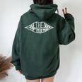 Save The Drama For Your Mama 90'S Sitcom Women Oversized Hoodie Back Print Forest