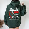 Senior Mom 2025 Class Of 2025 Graduation 2025 Back To School Women Oversized Hoodie Back Print Forest