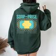 Soap-Prise Handmade Craft Fair Soap Making Women Oversized Hoodie Back Print Forest