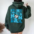 In My Soccer Mom Era Retro Soccer Mom Life Women Oversized Hoodie Back Print Forest