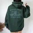 Support Local Street Cats Retro Style 70S For Men Women Oversized Hoodie Back Print Forest