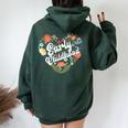 Teacher Early Childhood Educator Preschool Head Start Crew Women Oversized Hoodie Back Print Forest