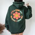 Teacher For It's A Good Day To Have A Good Day Women Oversized Hoodie Back Print Forest