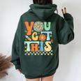 You Got This Test Day Teacher Student Testing Inspirational Women Oversized Hoodie Back Print Forest