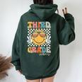 Third Grade Vibes Smile First Day Of School 3Rd Grade Team Women Oversized Hoodie Back Print Forest