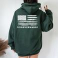 Ungovernable Become Ungovernable Womens Women Oversized Hoodie Back Print Forest