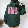 Western Let's Go Girls Bridal Bachelorette Party Cowgirl Women Oversized Hoodie Back Print Forest