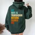 My Wife Is Trinidadian Nothing Scares Me Husband Women Oversized Hoodie Back Print Forest
