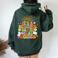 Wound Care Nurse Ostomy It's Beautiful Day To Heal Wounds Women Oversized Hoodie Back Print Forest