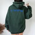 Am Yisrael Chai Jewish Pride Israel Star Of David Women Women Oversized Hoodie Back Print Forest