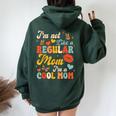 I'm Not Like A Regular Mom I'm A Cool Mom Women Oversized Hoodie Back Print Navy Blue