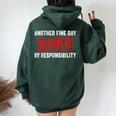 Sarcasm Sarcastic Humor Novelty Sarcasm Women Oversized Hoodie Back Print Navy Blue