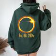 Solar Eclipse 2024 American Totality Astronomy Women Oversized Hoodie Back Print Navy Blue Solar Eclipse 2024 American Totality Astronomy Women Oversized Hoodie Back Print Navy Blue