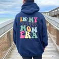 In My Cheer Mom Era Cheerleading Women Oversized Hoodie Back Print Forest
