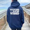 Currently Unsupervised Sarcasm Sarcastic Sayings Women Oversized Hoodie Back Print Forest