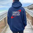 Smeg Head Red Dwarf Women Oversized Hoodie Back Print Forest