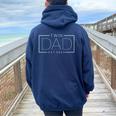 Twin Dad Father Mother Of Twins Est 2024 Father's Day Women Oversized Hoodie Back Print Forest