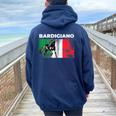 Bardigiano Italian Horse Women Oversized Hoodie Back Print Navy Blue