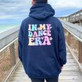 In My Dance Era Ballet Dancer Groovy Girls Women Oversized Hoodie Back Print Navy Blue