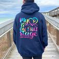 Dance Mom My Heart Is On That Stage Cheer Mother's Day Women Oversized Hoodie Back Print Navy Blue