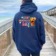 Groovy It's Derby 150 Yall Horse Racing 150Th Derby Day Women Oversized Hoodie Back Print Navy Blue
