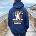 I'm A Proud Lgbt Gay Poppy Pride Dabbing Unicorn Rainbow Les Women Oversized Hoodie Back Print Navy Blue