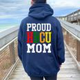 Proud Hbcu Mom For Women Women Oversized Hoodie Back Print Navy Blue