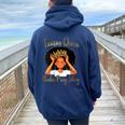 Taurus Queens Are Born In April 20 May 20 Women Oversized Hoodie Back Print Navy Blue