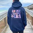 In My Teacher Era Special Education Version Sped Teacher Era Women Oversized Hoodie Back Print Navy Blue