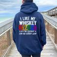 I Like My Whiskey Straight Friends Lgbtq Gay Pride Proud Women Oversized Hoodie Back Print Navy Blue