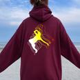 Breakdancer Vintage B-Boy B-Girl Breakdance Women Oversized Hoodie Back Print Maroon