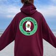 Camisa Coahuila Mexico Para Coahuilenses Mexican Pride Women Oversized Hoodie Back Print Maroon