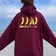 Dare To Be Yourself Cute Banana Lgbtg Pride Rainbow Flag Women Oversized Hoodie Back Print Maroon