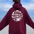 I Don't Eat My Friends Eat Vegan Food Women Oversized Hoodie Back Print Maroon