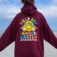 Field Day 2024 Kindergarten Field Trip Teacher Student Women Oversized Hoodie Back Print Maroon
