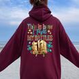 This Is How I Fight My Battles Leopard Cross Christian Jesus Women Oversized Hoodie Back Print Maroon