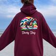 Horse Racing 150Th Derby Day 2024 Ky Derby 2024 Women Oversized Hoodie Back Print Maroon
