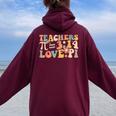 Pi Day Math Teacher 314 Pi Symbol Nerds Women Women Oversized Hoodie Back Print Maroon