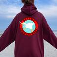 Silly Goose Become Ungovernable Sarcastic Goose Meme Women Oversized Hoodie Back Print Maroon