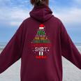 It's Too Hot For Ugly Christmas Xmas Women Women Oversized Hoodie Back Print Maroon