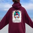 Mom Is Temporarily Out Of Order Please Try Again Later Women Oversized Hoodie Back Print Maroon