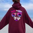 Mother Daughter Trip 2024 Mother Daughter Weekend 2024 Women Oversized Hoodie Back Print Maroon